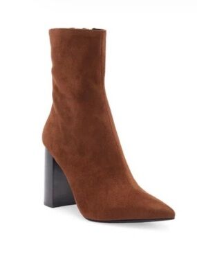 New JEFFREY CAMPBELL Siren Bootie In Brown Suede Size 10